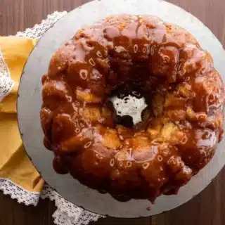 Top View of bread ready to serve