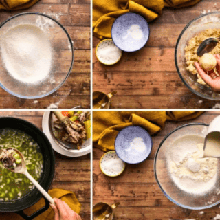 soup ingredients collage