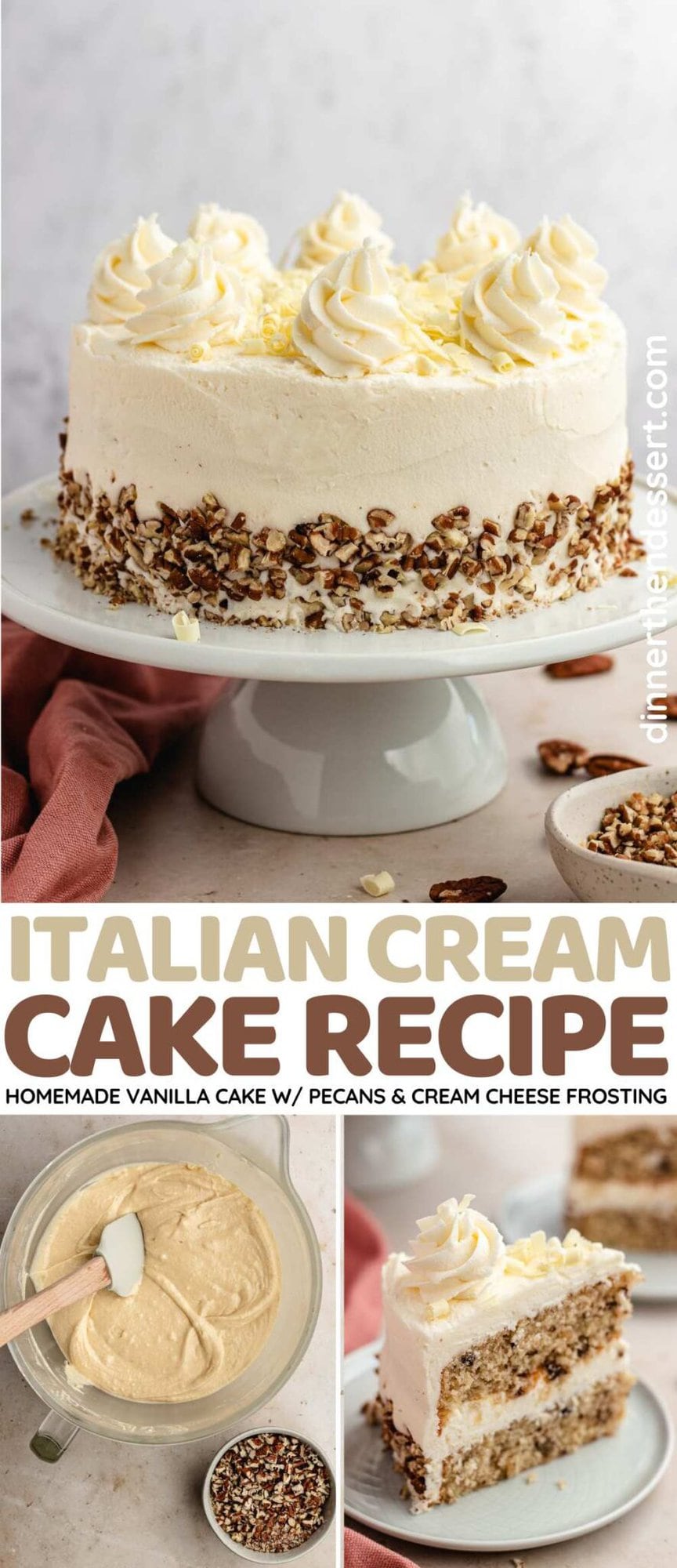 Italian Cream Cake - Dinner, then Dessert