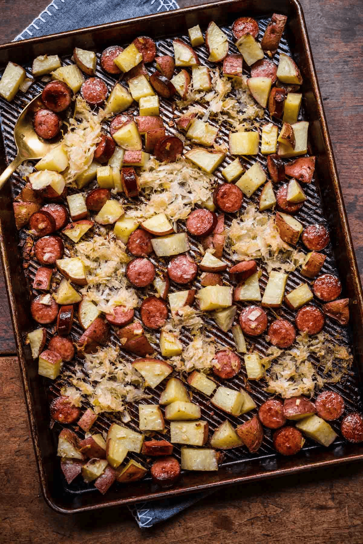 finished sheet pan meal