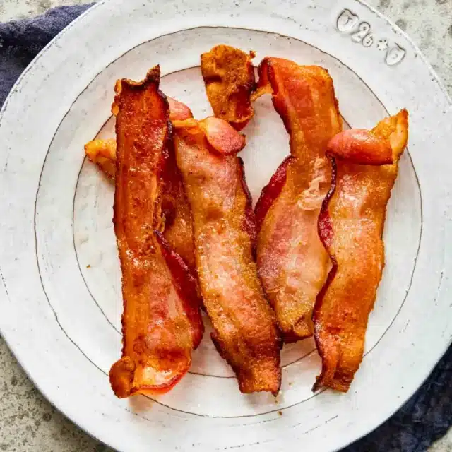 Plate of bacon