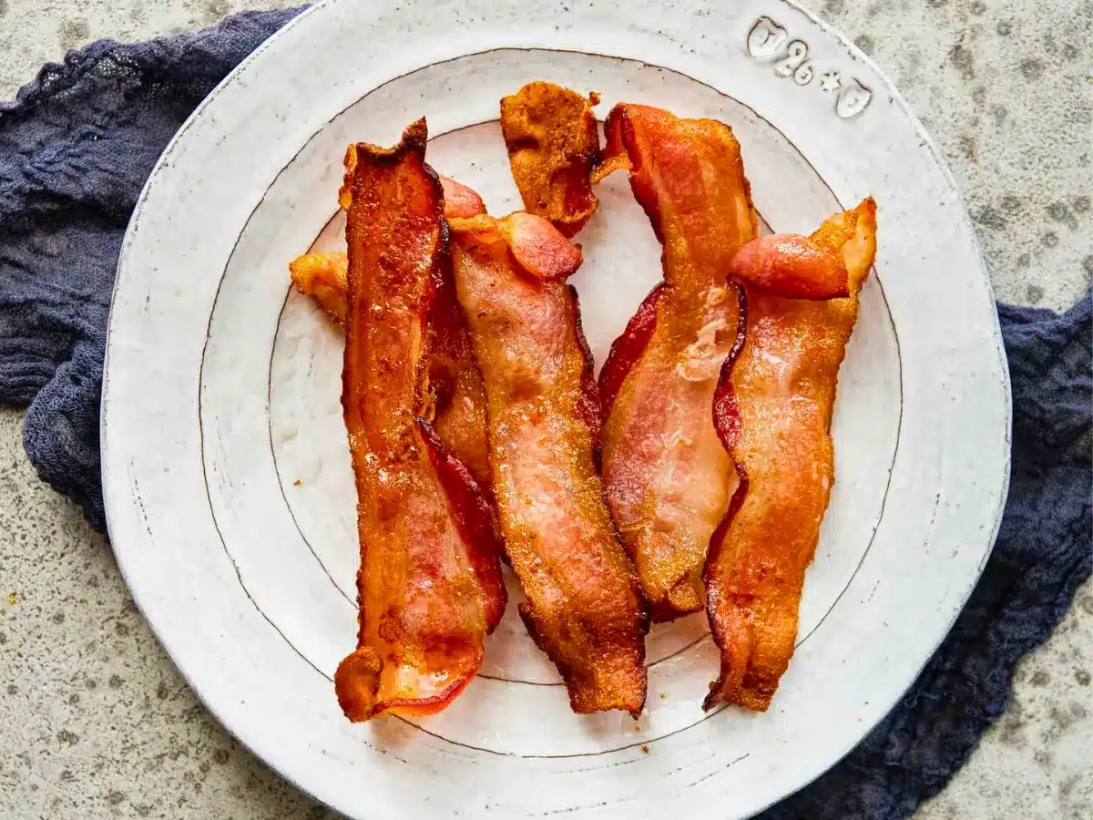 Plate of bacon