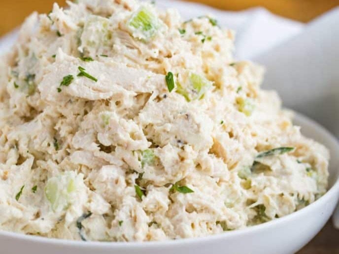 bowl of chicken mixture 