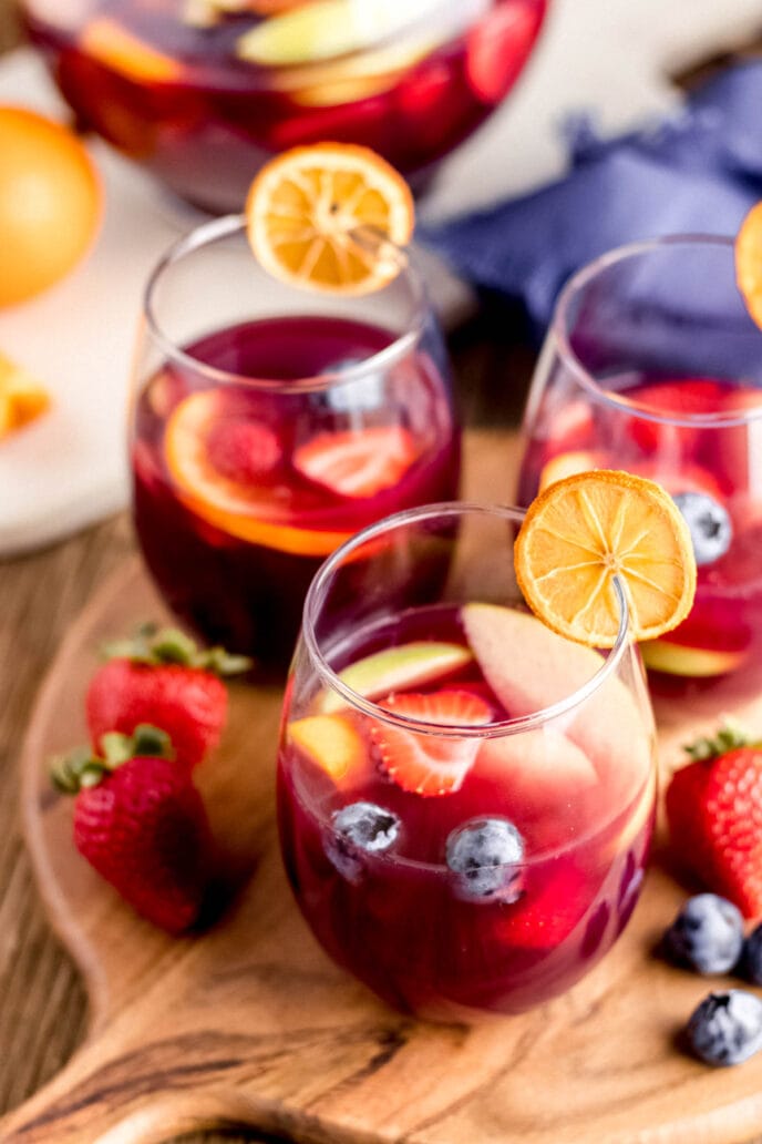 Sangria in a glass