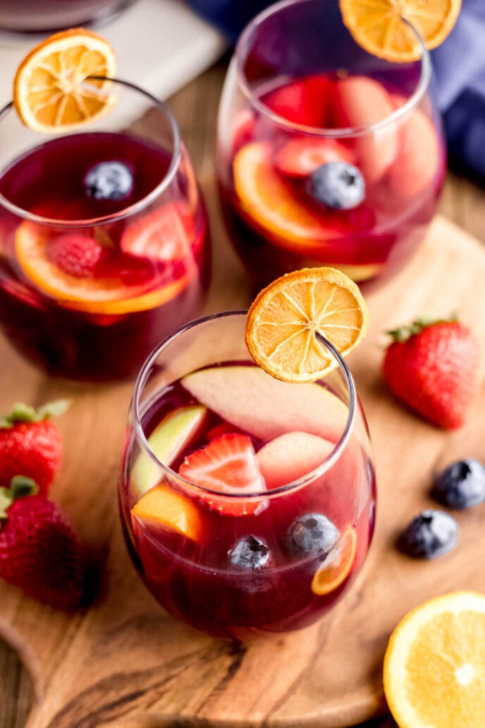 Sangria in a glass