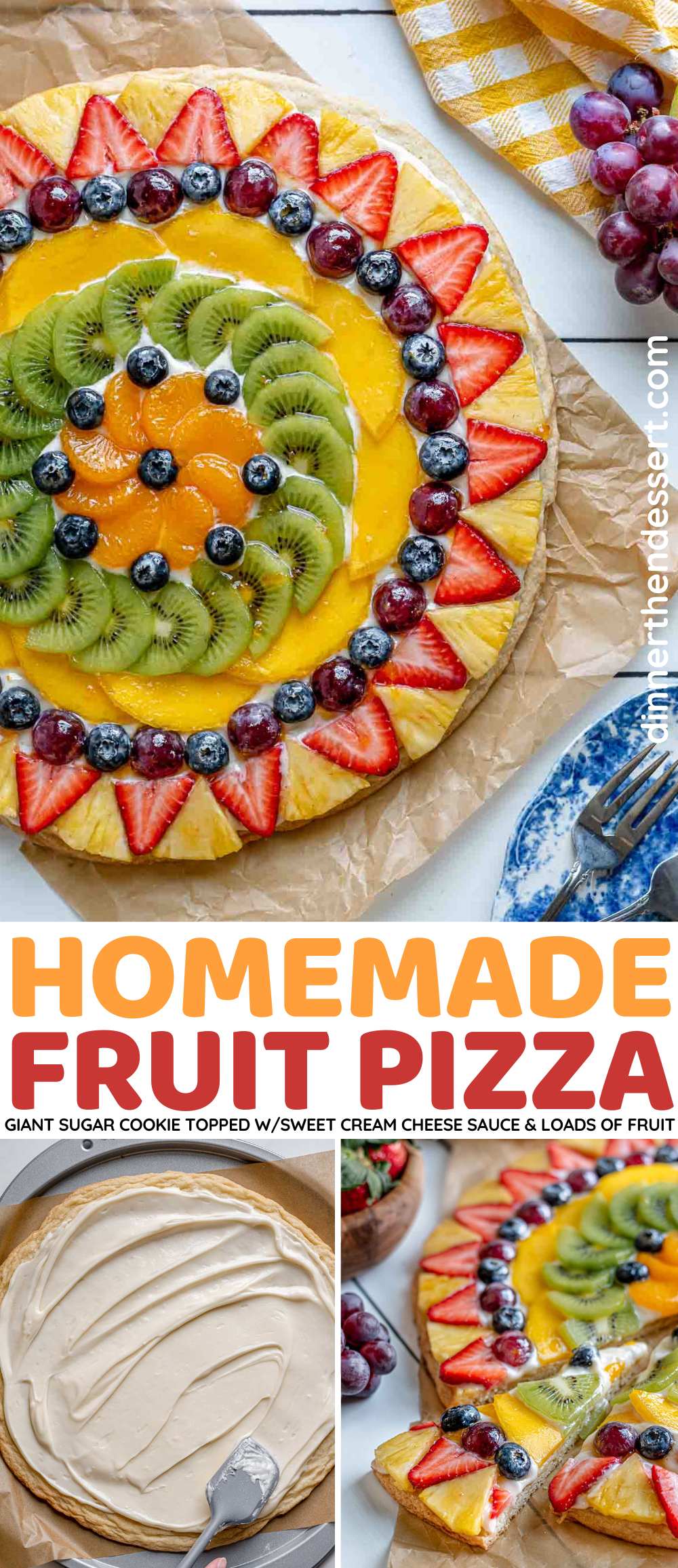 Fruit Pizza Collage