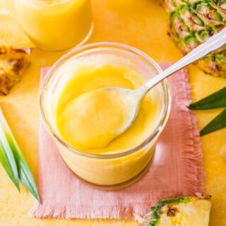 Pineapple Curd in a serving dish