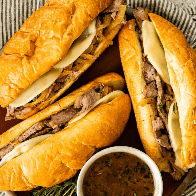 Three sandwiches on a plate