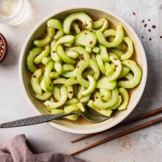 Sliced cucumber salad recipe
