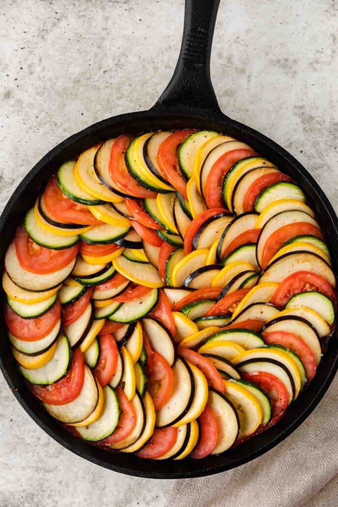 Baked Ratatouille Vegetables Recipe - Dinner, then Dessert