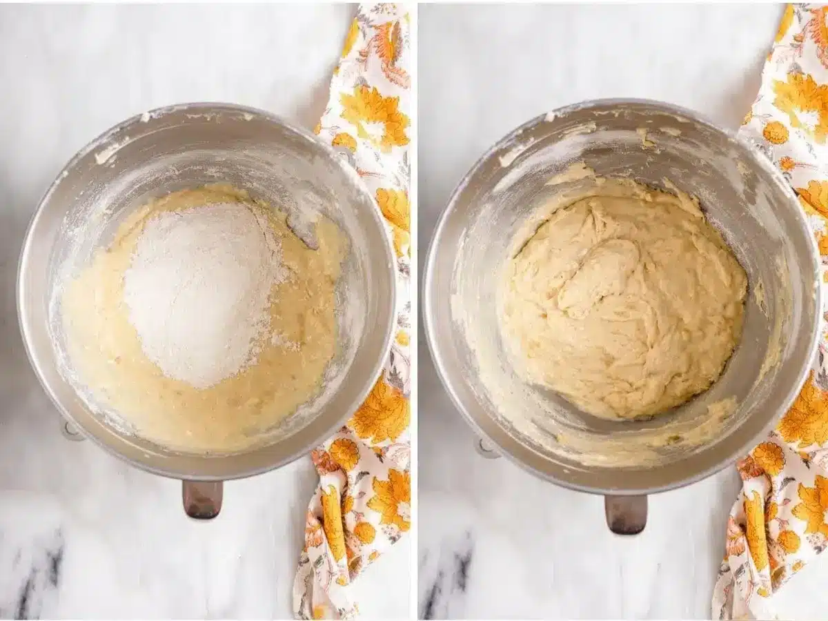 collage of adding more ingredients 