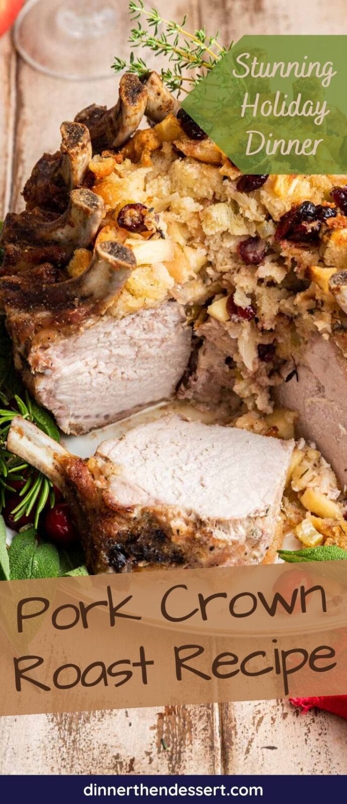 Crown Pork Roast Recipe - Dinner, then Dessert