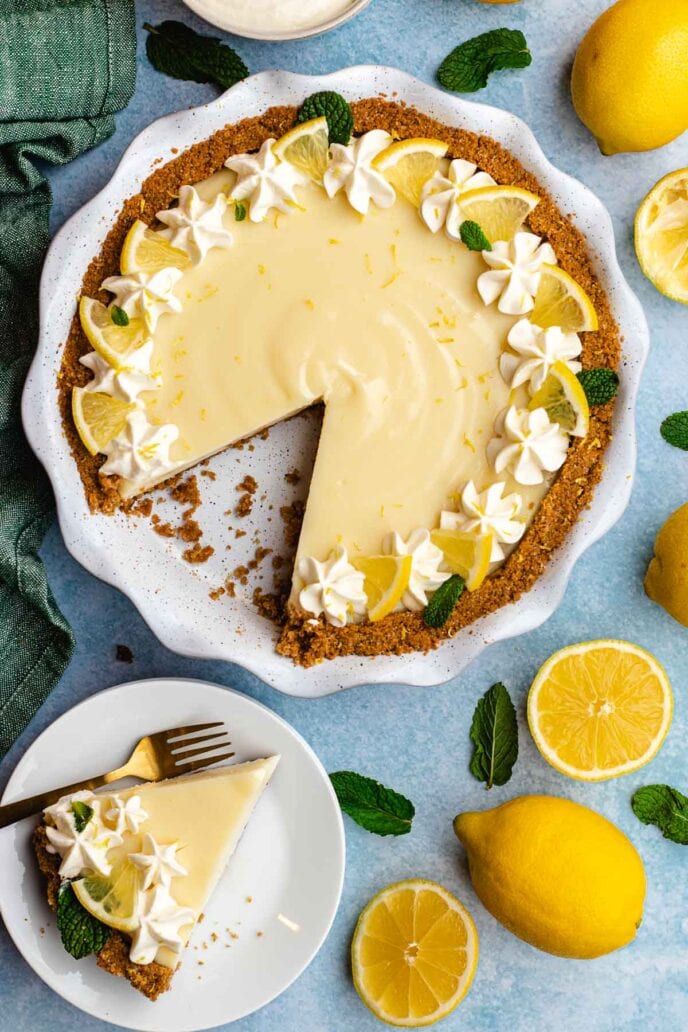 Easy Lemon Pie Recipe - Dinner, then Dessert