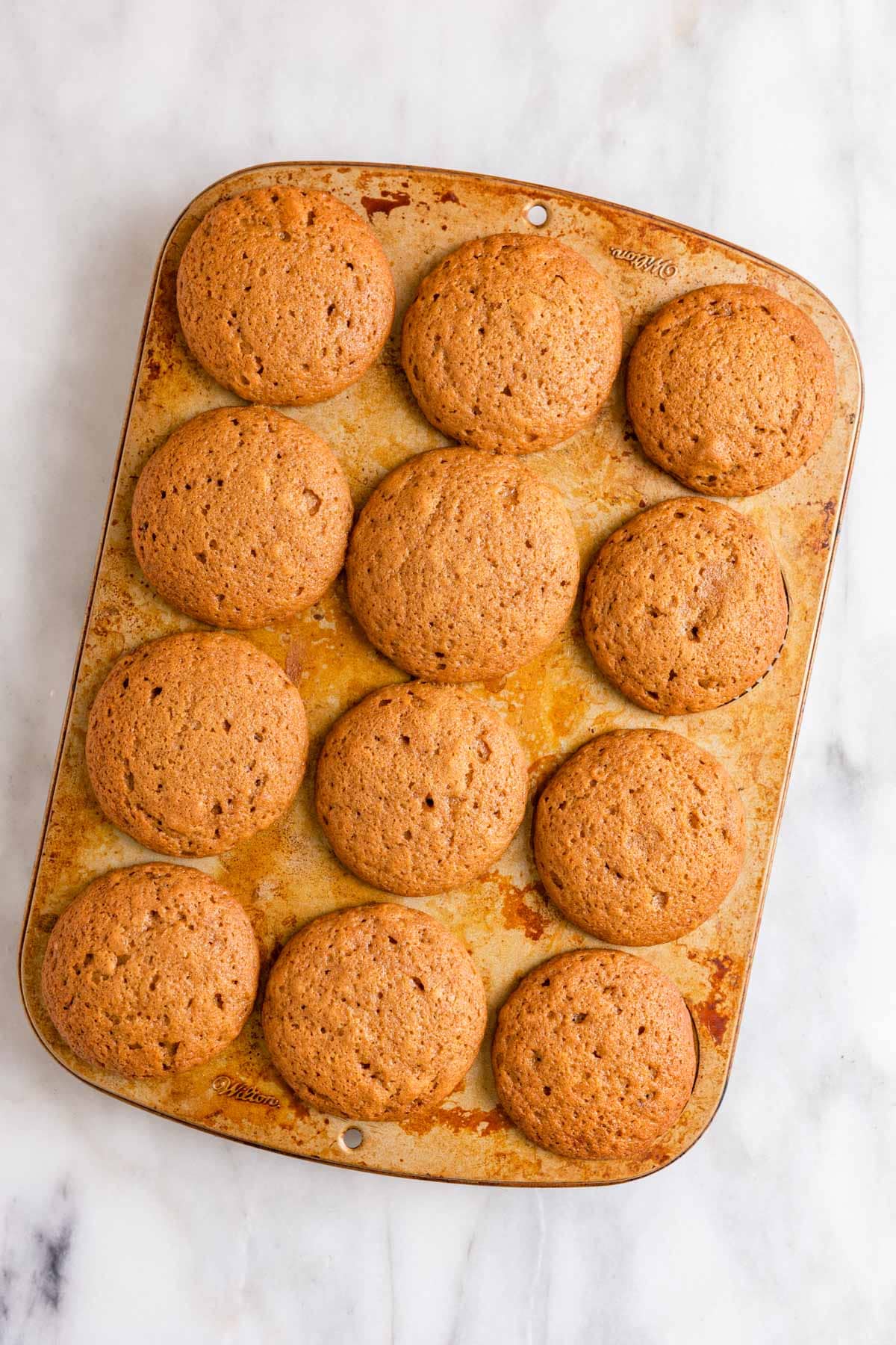 Sweet Potato Muffins baked muffins in tin