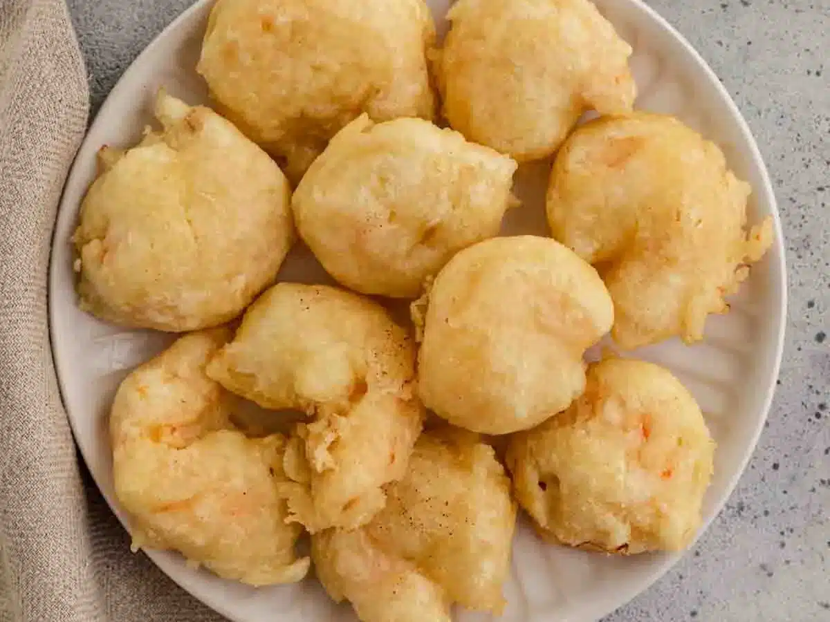 Tempura fried shrimp.