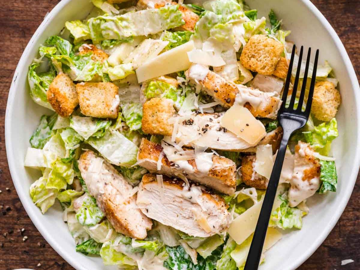 Chicken Caesar Salad Recipe - Dinner, then Dessert