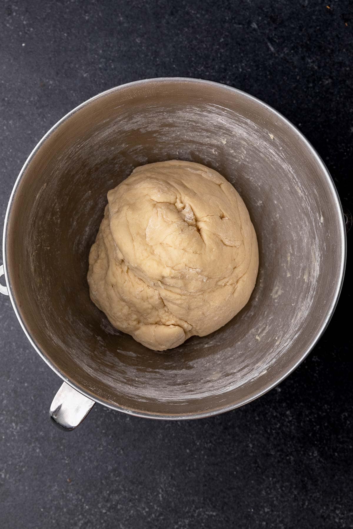 Giant Cinnamon Roll dough in bowl