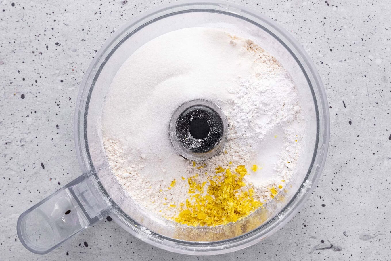 dry ingredients in a food processor