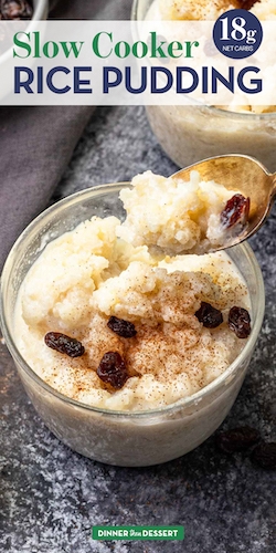 Slow Cooker Rice Pudding Collage