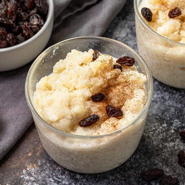 Slow Cooker Rice Pudding in a bowl