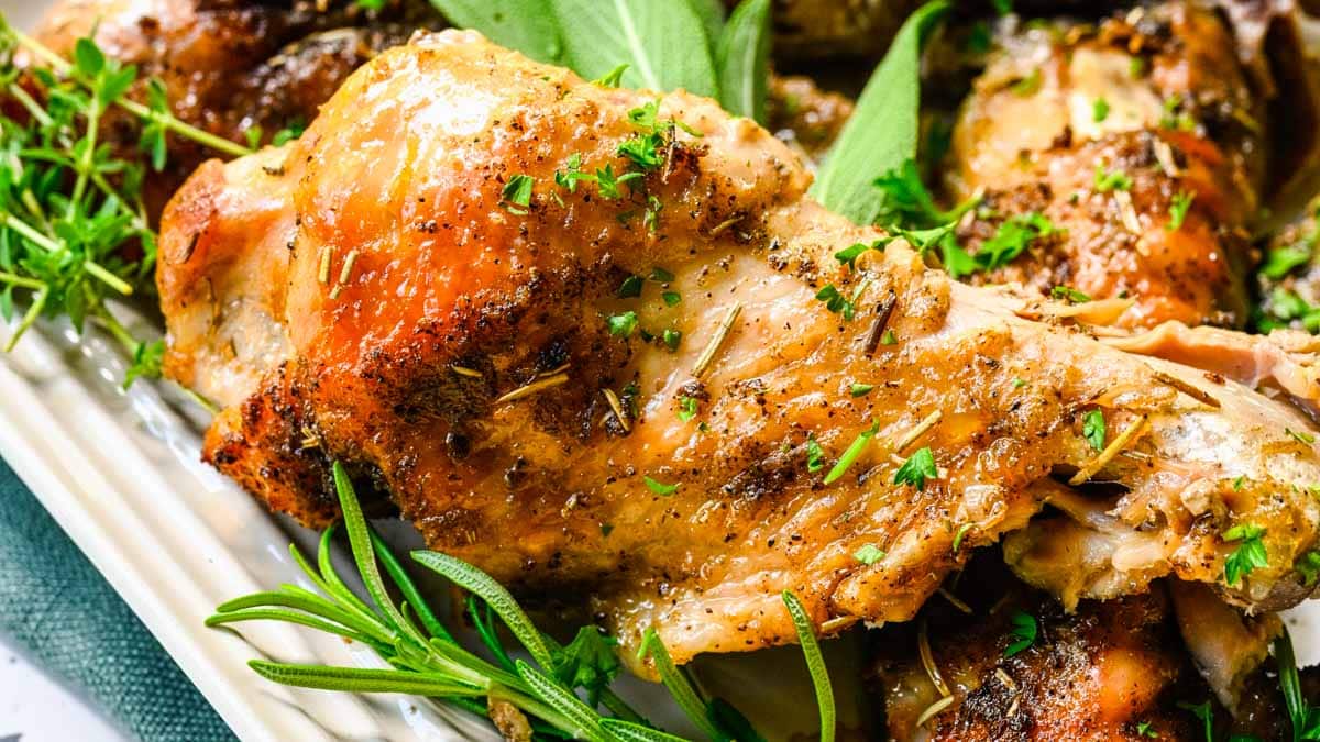 Baked Turkey Wings - Savory Thoughts