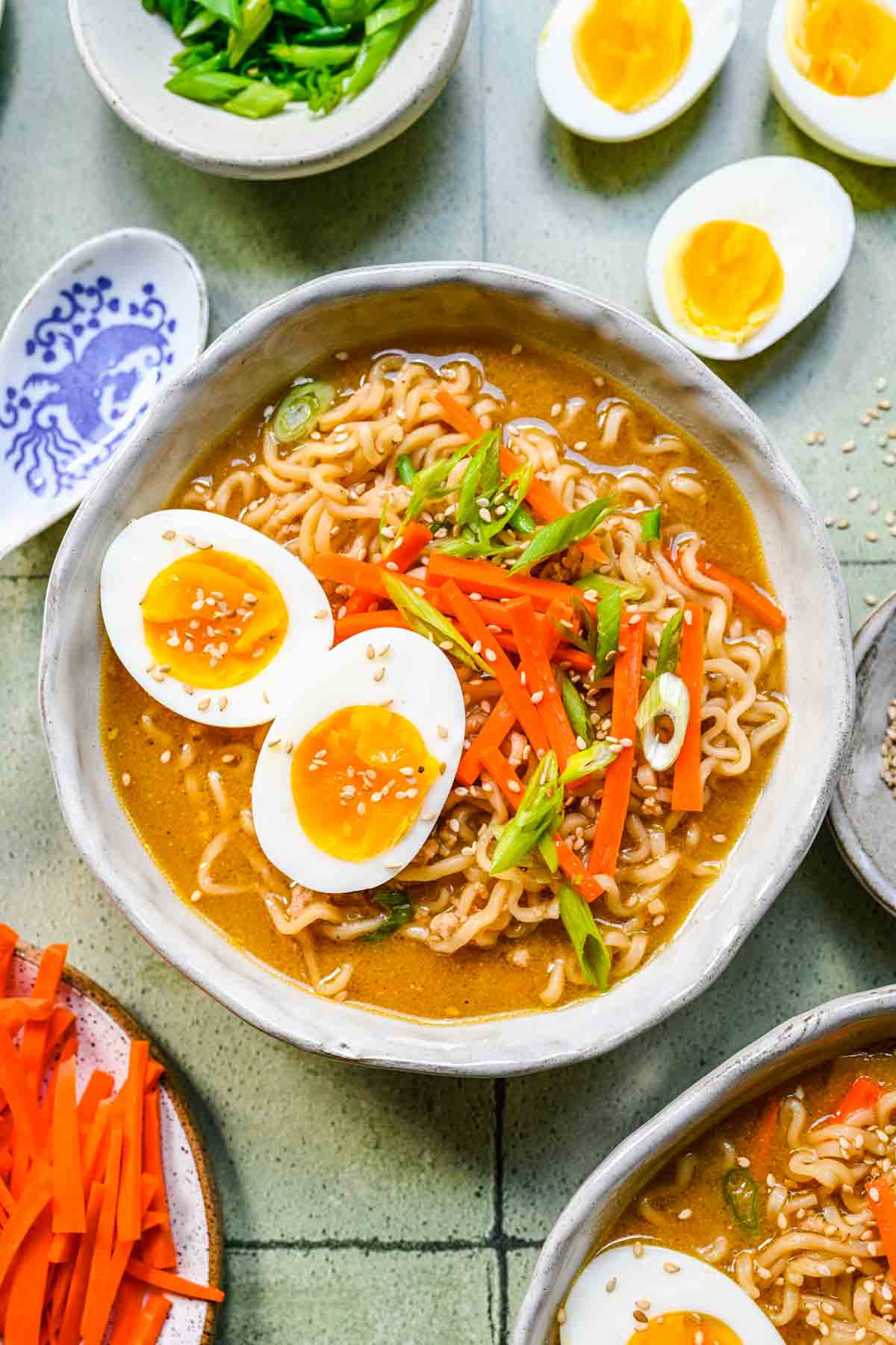 Ginger Glazed Chicken Ramen - The Chunky Chef