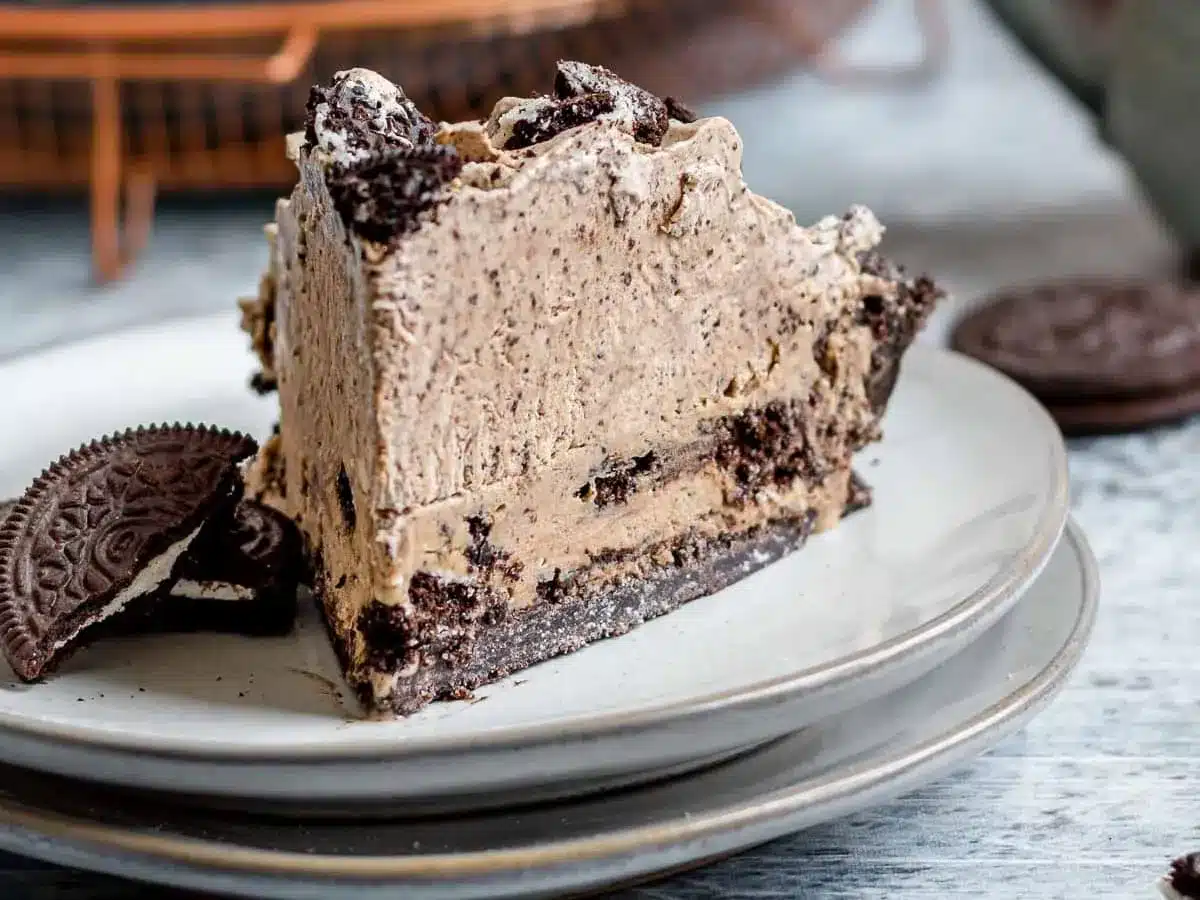 slice of pie on a plate