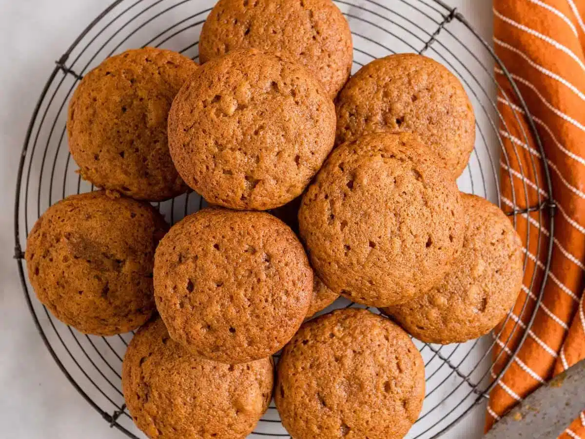 stack of muffins on tray