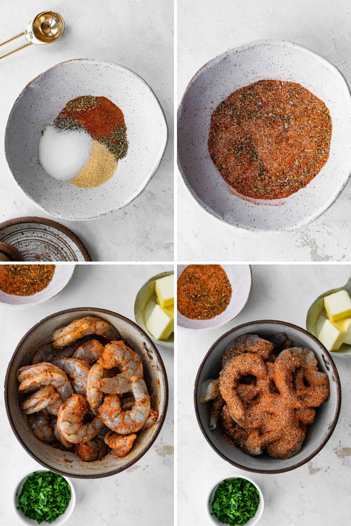 Cajun Shrimp seasoning shrimp collage