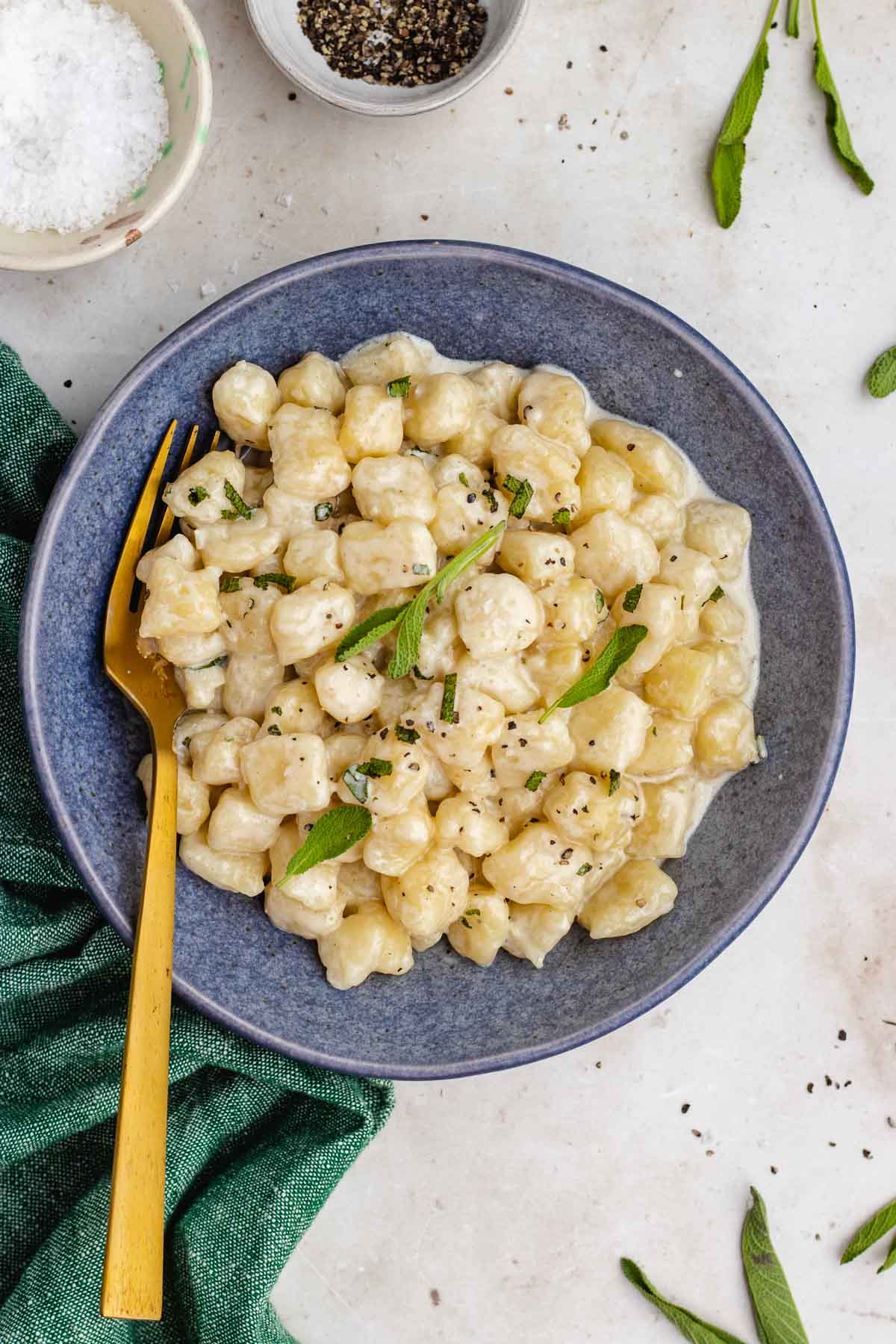 15-Minute Creamy Pesto Gnocchi Recipe - Little Sunny Kitchen