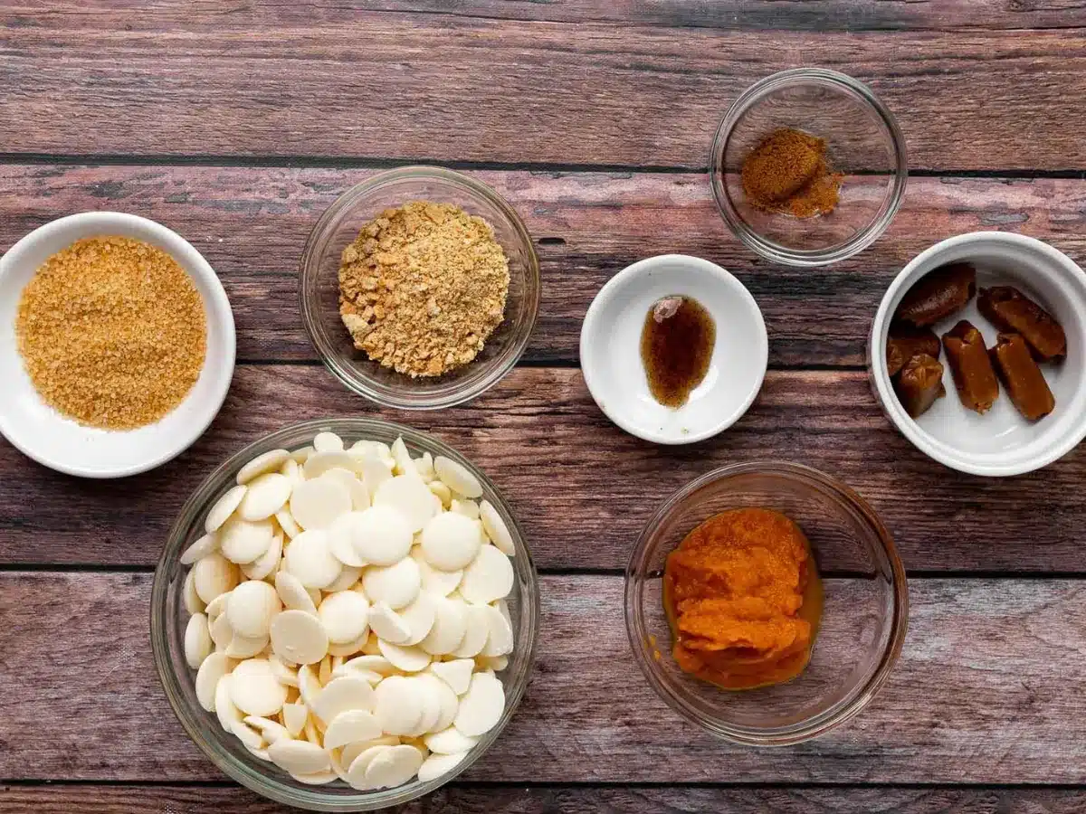 Ingredients for pumpkin bark