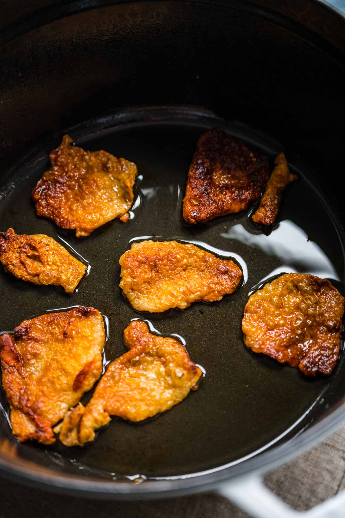 crispy chicken skin 