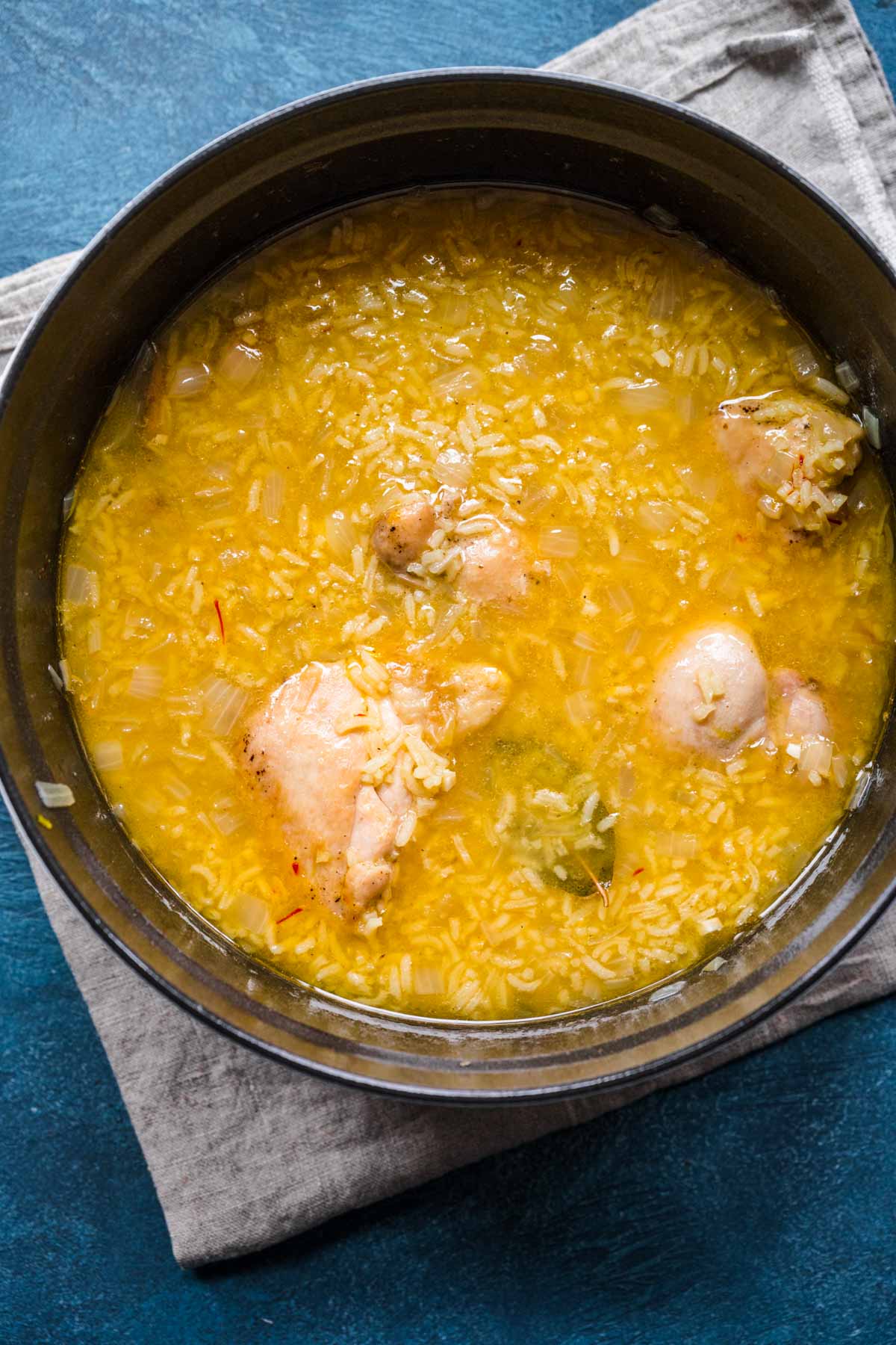 chicken and broth 