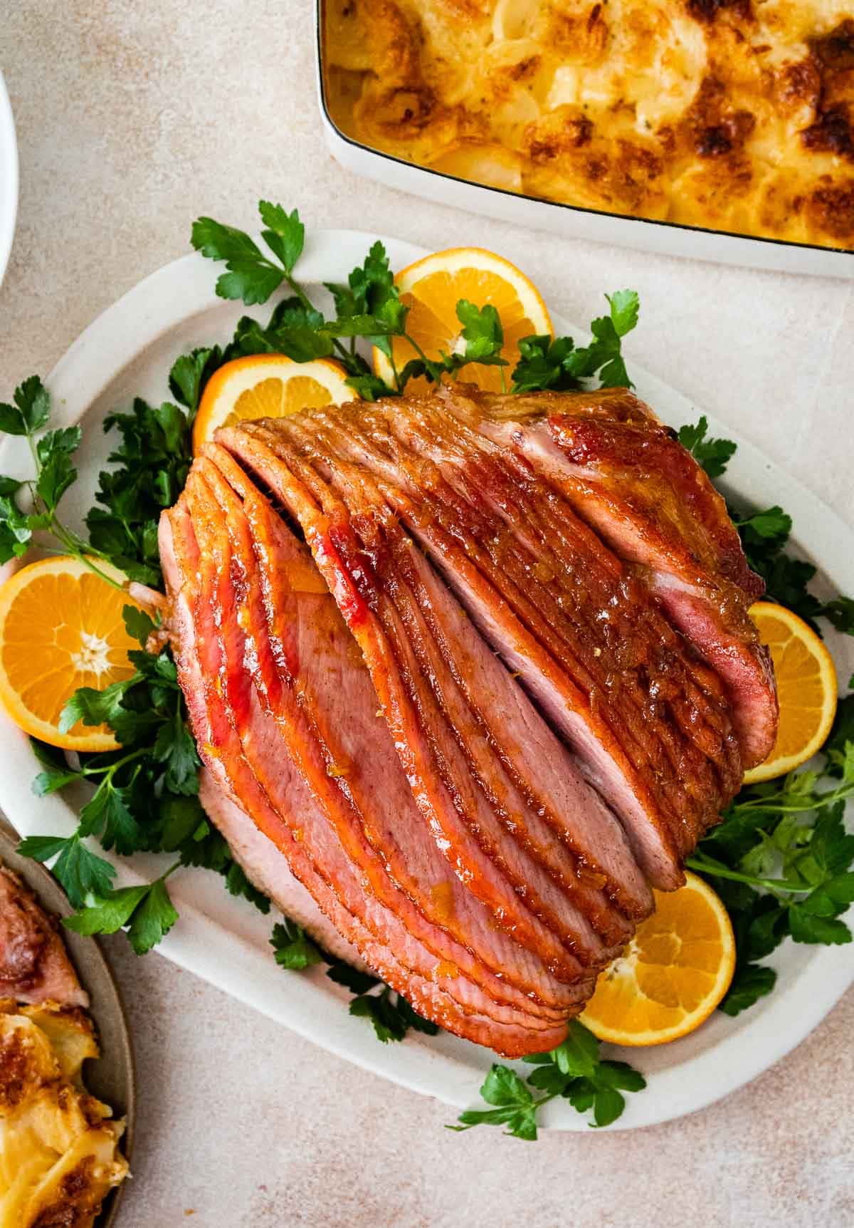 Baked Ham (with Brown Sugar Glaze) - Dinner, then Dessert