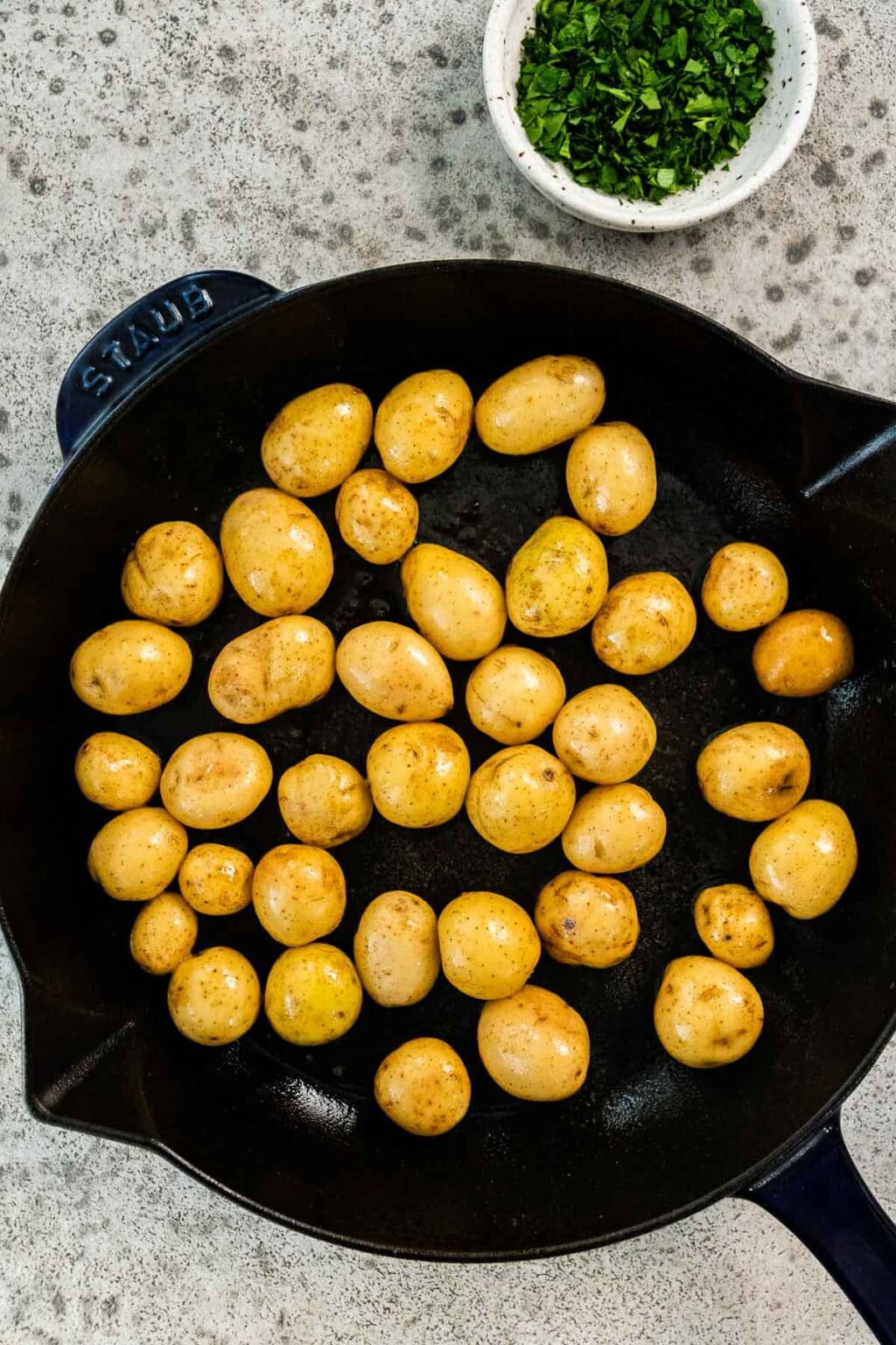 Butter Steamed Baby Potatoes Recipe Dinner, then Dessert