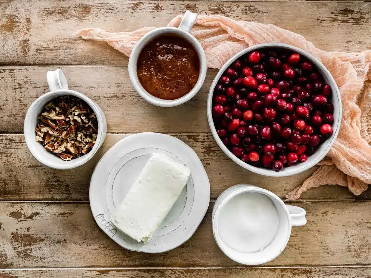 Ingredients in bowls ready to be mixed 