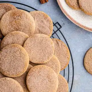 Pile of baked treats on cooling rack.