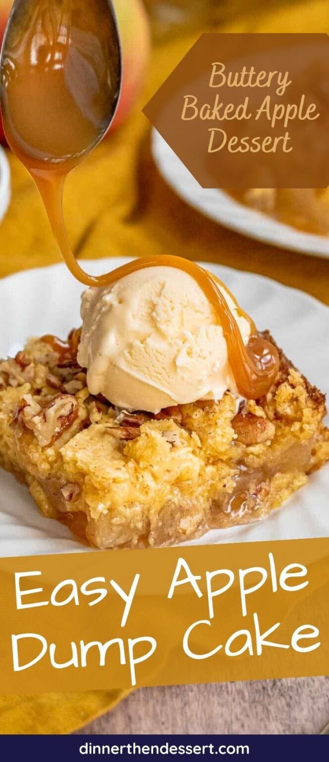 Easy Apple Dump Cake Recipe - Dinner, then Dessert