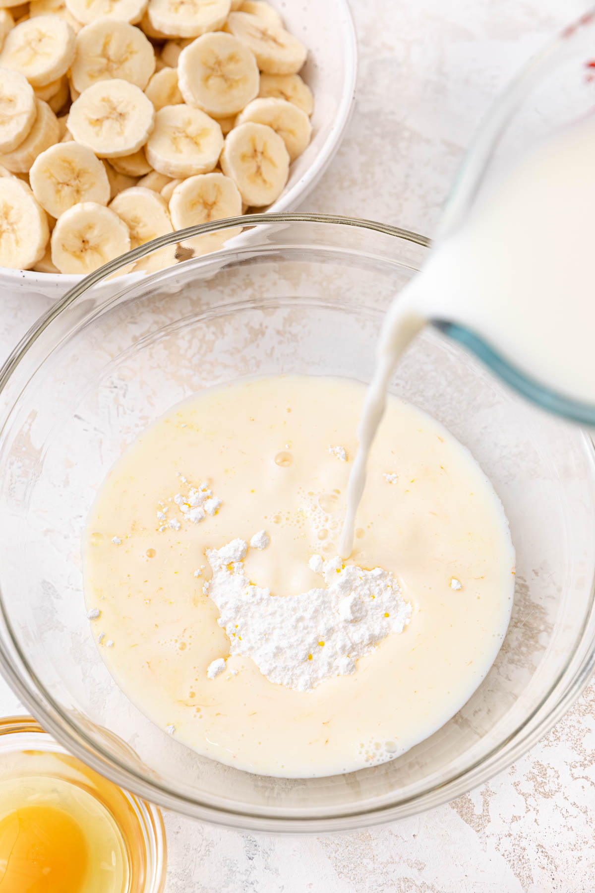 Banana Pudding Cake Mix in a Bowl
