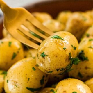 Potato on a fork