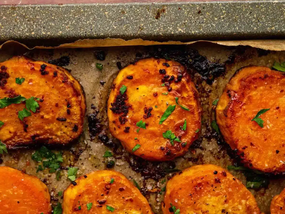 finished potatoes out of the oven 