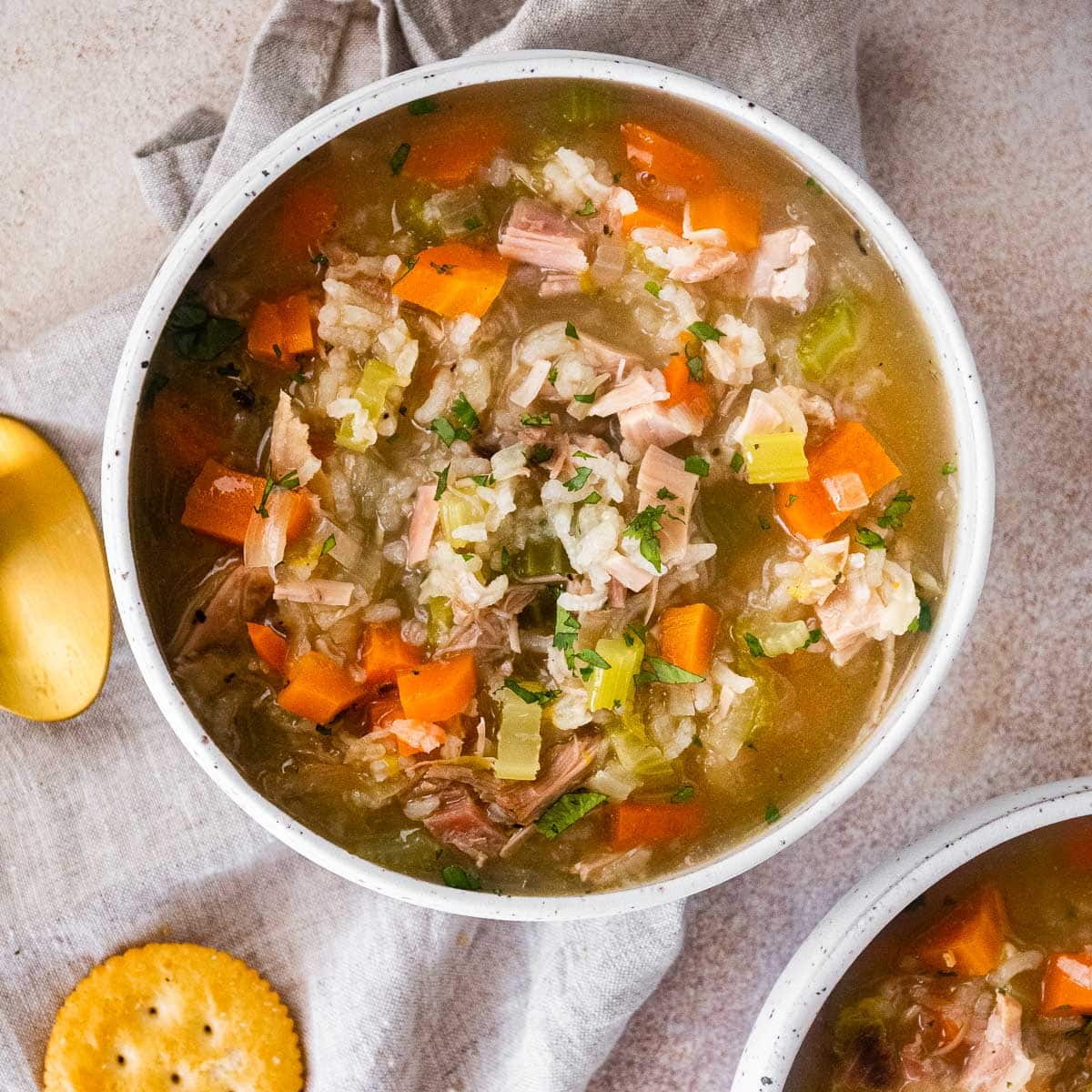 Turkey Carcass Soup Recipe - Dinner, then Dessert