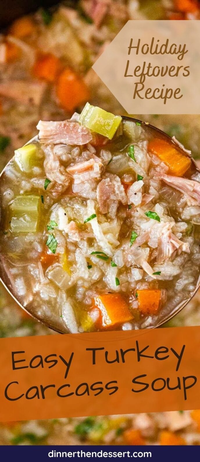 Turkey Carcass Soup Recipe - Dinner, then Dessert
