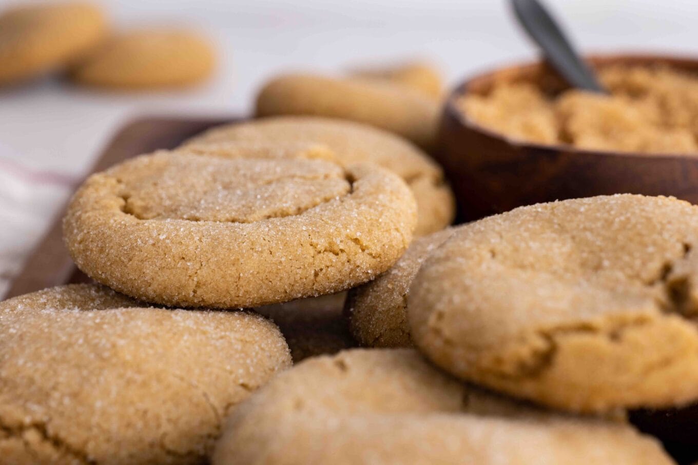 closeup of brown sugar cookies