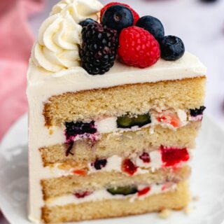 slice of Chantilly cake