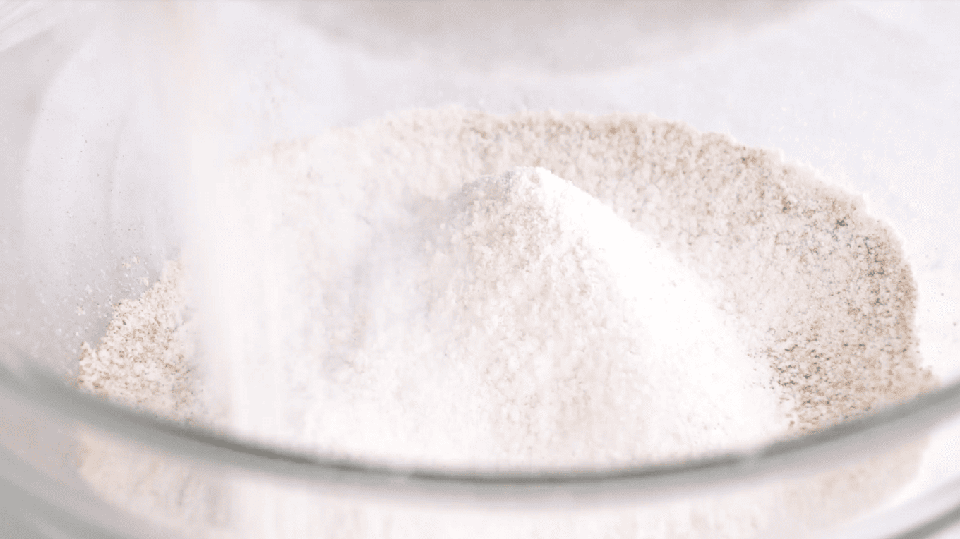 Sifting flour