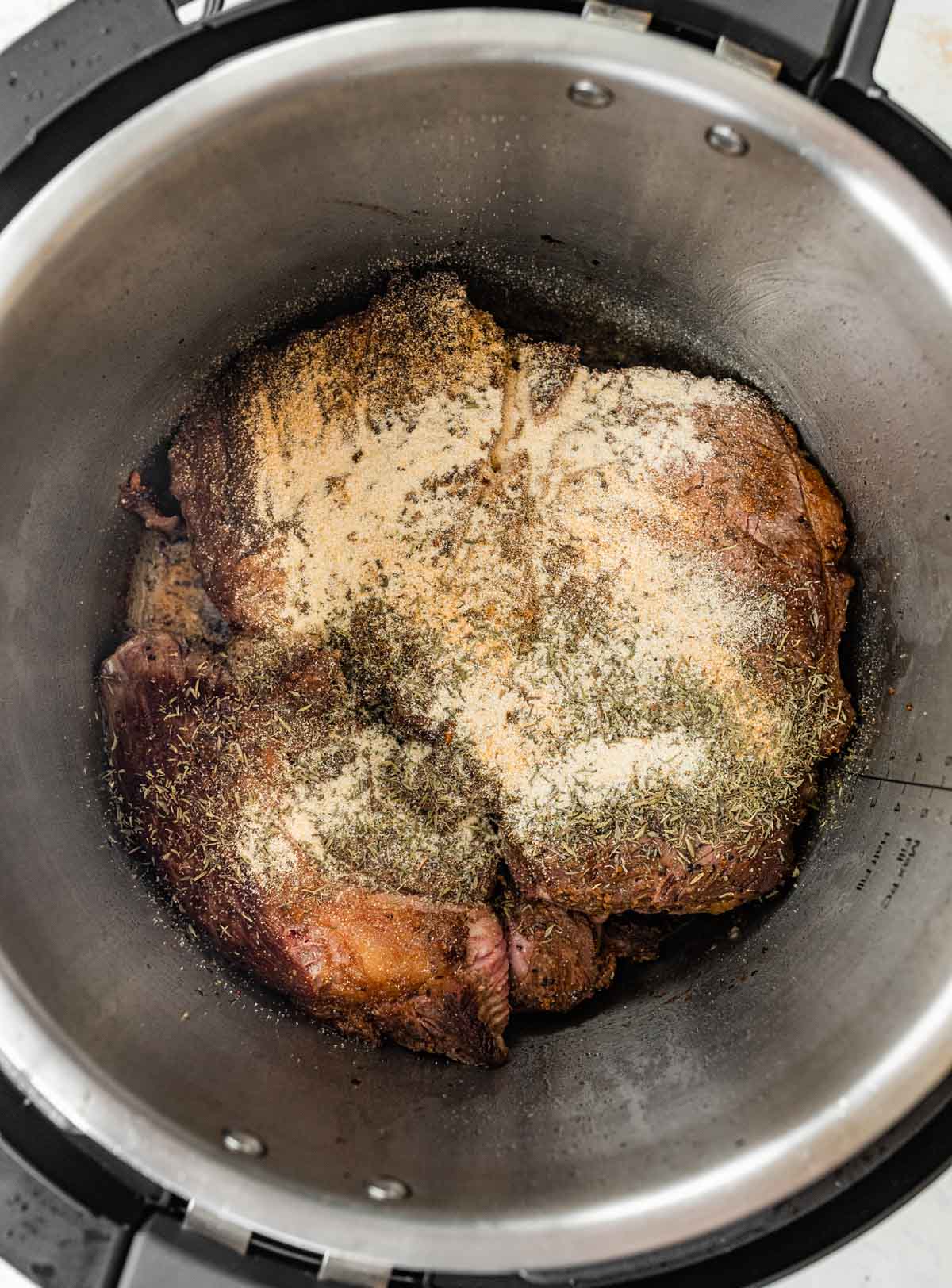 seasoning a seared roast in an instant pot
