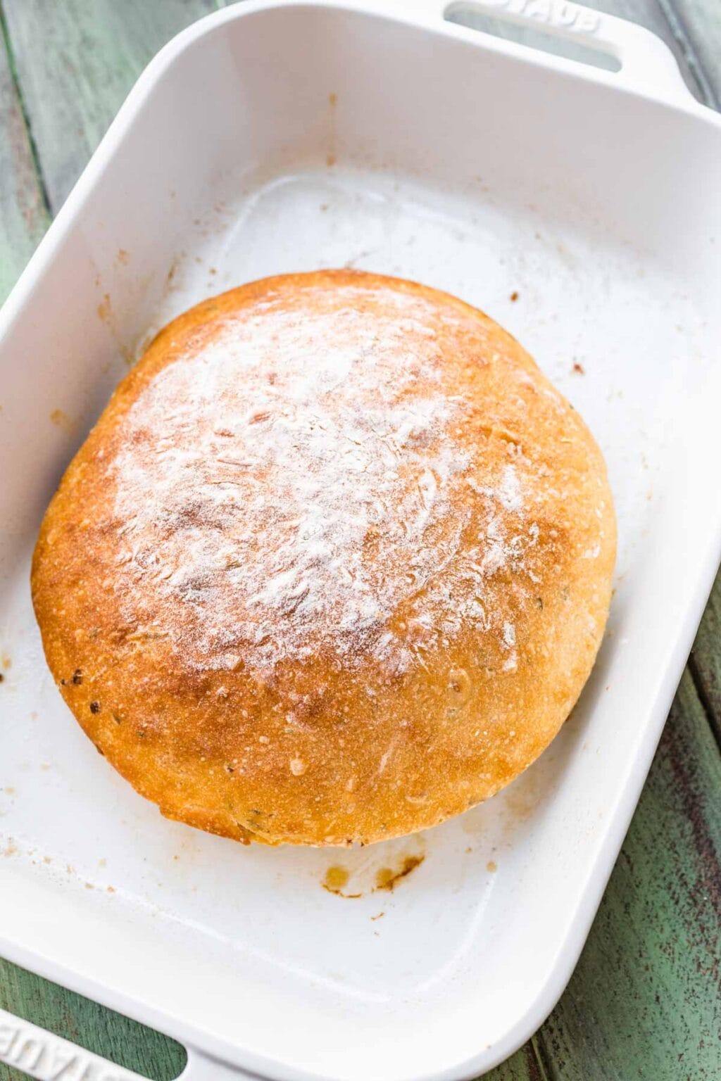 Easy Crusty Garlic Herb Bread Recipe - Dinner, then Dessert