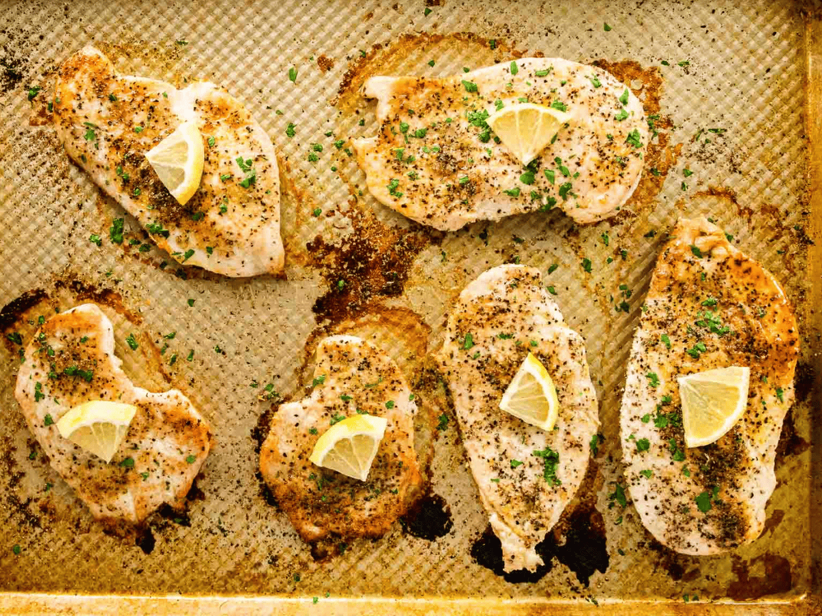 chicken fresh out of the oven