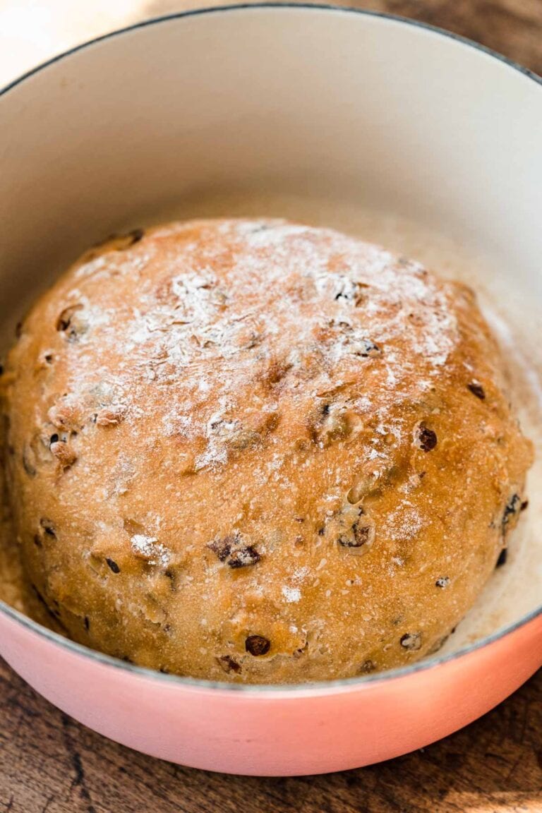 Easy No-Knead Cranberry Walnut Bread Recipe - Dinner, then Dessert